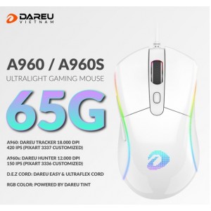 Chuột chơi Gaming DAREU A960s ARTIC